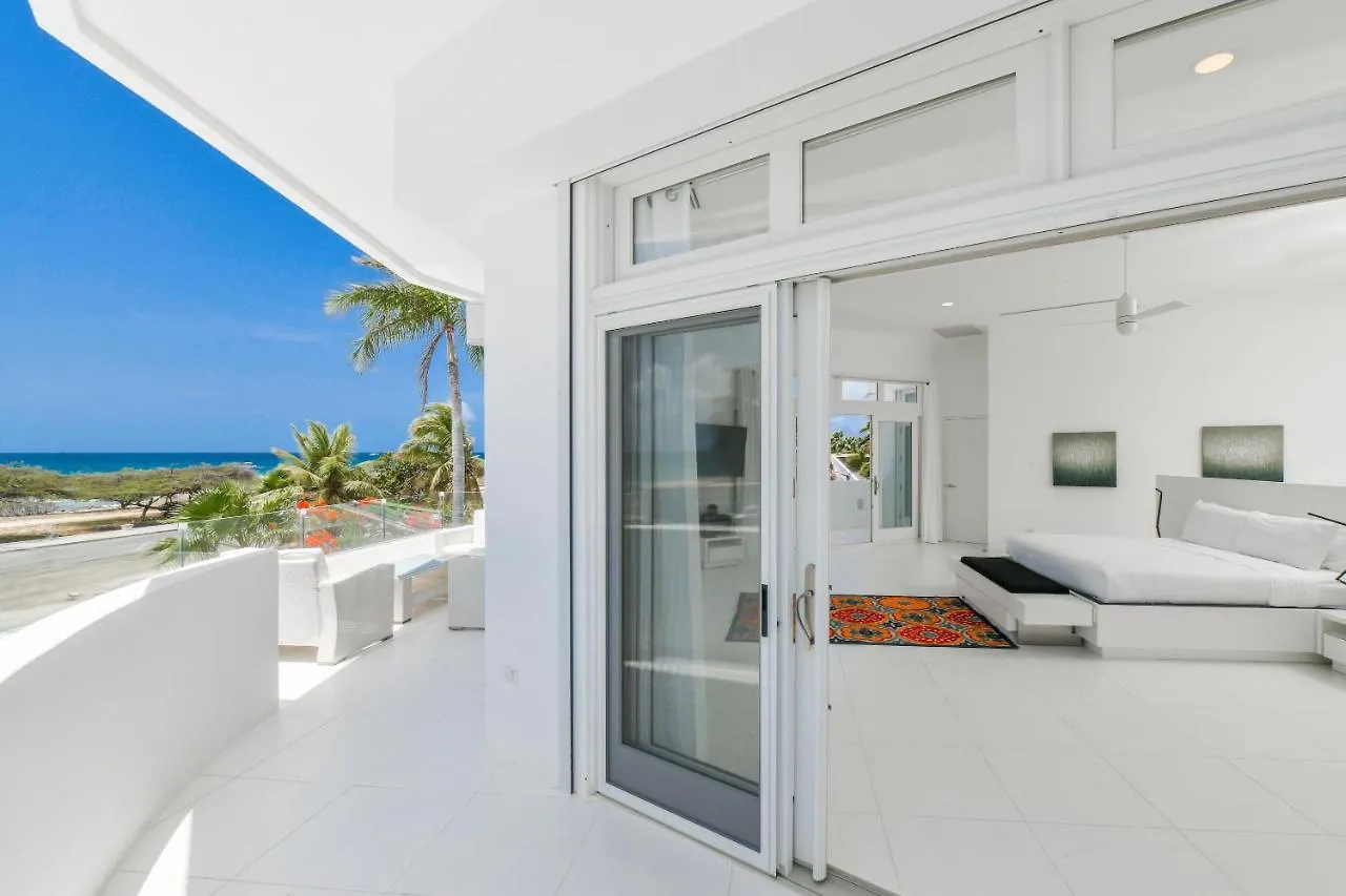 Ocean Front 8-Bedroom 7-Bath Sunset Views Malmok! Palm Beach Villa